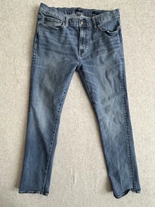 J Crew Jeans Mens 35x32 Slim Fit Dark Wash Faded Flex Blue Denim Skater Punk Emo - Picture 1 of 15
