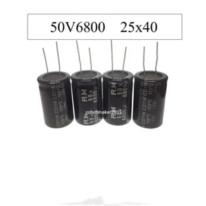 Condensador electrolítico 2 pines 6800uf 6800mfd 50V 25*40 para reparación hágalo usted mismo 105°C - Imagen 1 de 3
