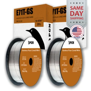 (2 x 2-Lb Spools) E71T-GS .035" Flux Core Welding Wire - Gasless Mild Steel MIG - Picture 1 of 10