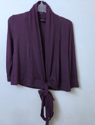 Athleta Women's Wrap Cardigan Top Purple Size Medium Made in USA  - Image 1 of 3