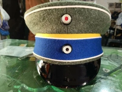 Pre-WWI GERMAN PRUSSIAN HUSSAR REGIMENT No. 11 OFFICERS VISOR HAT - Image 1 of 4