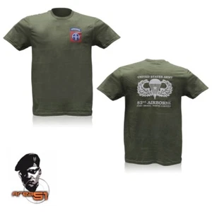 T-shirt Militare Americana 82° Air Borne forth Bragg in North Carolina - Foto 1 di 1