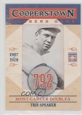 2013 Panini Cooperstown Collection Numbers Game Tris Speaker #9 HOF