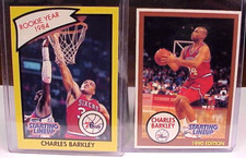 1990 CHARLES BARKLEY 76ERS KENNER SLU STARTING LINEUP  CARDS NEAR MINT-MINT