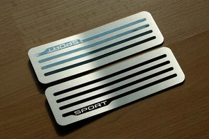 for LAND ROVER DISCOVERY SPORT 2015-2025 - CHROME Door Sill Plates REAR Set of 2 - Afbeelding 1 van 9