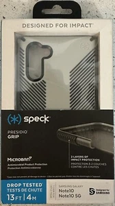 Speck Presidio Grip Galaxy Note 10/Note 10 5G Marble Gray And Anthracite Gray - Picture 1 of 1