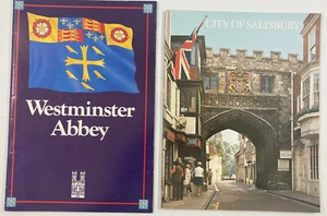 Westminster Abbey & City of Salisbury Booklets lot of 2 England - Picture 1 of 4