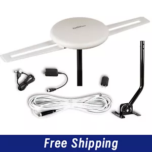Outdoor Omni-directional Digital Amplified TV Antenna HD VHF 40ft Cable J-Pole - Picture 1 of 4