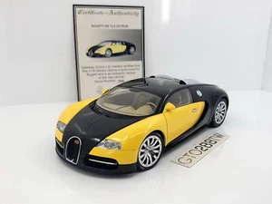 AUTOart 1:18 scale Bugatti EB 16.4 Veyron -Show Car 2004(Black/Yellow) #70904 - Picture 1 of 10