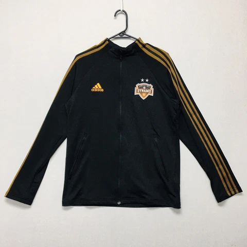 Adidas Houston Dynamo Anthem Jacket (Men’s Size M) Athletic Full-Zip Coat Black Cover