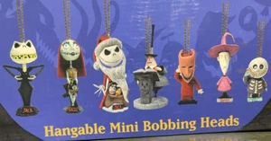 Nightmare Before Christmas NECA Hangable Mini Bobbing Heads Ornaments !NIB MOC! - Picture 1 of 9