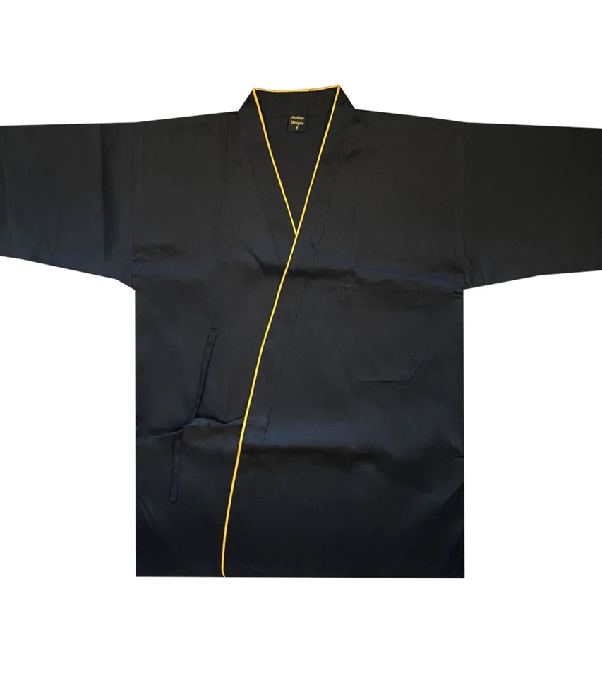Unisex Sushi Chef Coat Server Short Kimono Japanese Restaurant Uniform Jackets - Image 1 of 1