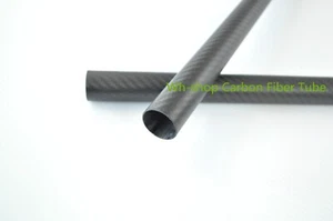 3K Carbon Fiber Tube OD12mm x ID8mm 10mm x 500mm Roll Wrapped Pipe/Pole - Picture 1 of 6