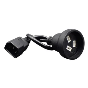 IEC320 C14 Male port to SAA Australia AU 3Pin Female Power Cord Short Wire Line - Picture 1 of 8