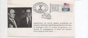 United States cover Henry Kissinger and Moshe Dayan 1-4-74 Washington DC - Picture 1 of 2