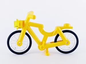 Yellow Lego Bicycle/ Bike - Minifigure scale - Brand New Lego Pieces - Picture 1 of 2