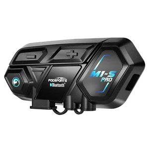 Auriculares de motocicleta 2000 m intercomunicador Bluetooth BT Intercom 10Riders MP3 M1-S Pro - Imagen 1 de 12