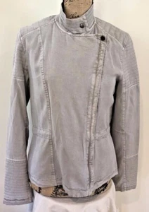 Womens Lucky Brand Live In Love L/S Moto Style Jacket Tan Sz. M - Picture 1 of 9