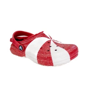 Zoccoli Crocs bambini classici foderati per le vacanze canna di caramelle taglia junior 4 - Foto 1 di 9
