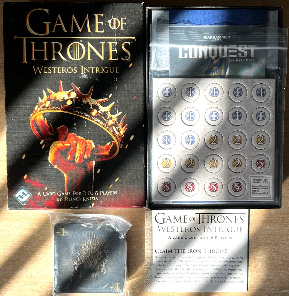NEW IN BOX Game Of Thrones Westeros Intrigue Card Game - Image 1 of 1