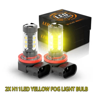 LED yellow Fog Lights For Honda Civic 2017 -2020 Hatchback 2016-2019 Sedan Coupe - Picture 1 of 12
