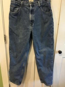 MEN'S DENIM JEANS PLAID FLANNEL LINED 32 X 29 1/2 ST.JOHN BAY WINTER - Picture 1 of 13