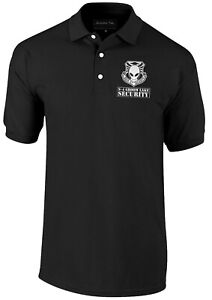 Area 51 Security Polo Shirt, 100% Cotton with Reflective Decorations