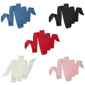 Halstuch Stirnband Taillengürtel Satin Langschal Schärpe Band Mehrfachverwendungen Gürtel - Bild 1 von 28