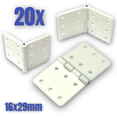 ✅ 20 Stück Nylon Scharnier 16x29mm RC Flugzeug Airplane Aileron Querruder Ruder✅ - Bild 1 von 4