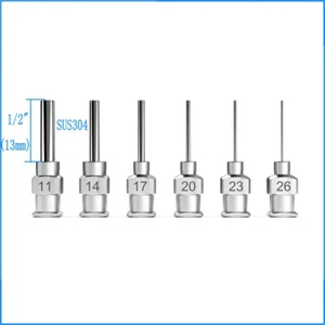 36PCS 0.25",1",1.5",2" Luer Lock Dispensing Needle Blunt Tip,Stainless Steel - Picture 1 of 10