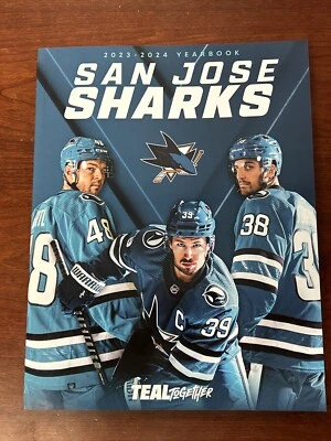 2023 - 2024 San Jose Sharks NHL Hockey Yearbook Thornton Couture Magazine NEW - Image 1 of 4
