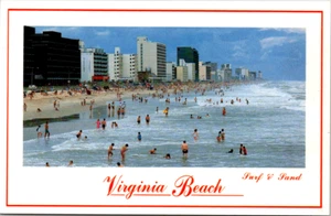 Virgina Beach VA Surf and Turf postcard - Picture 1 of 2