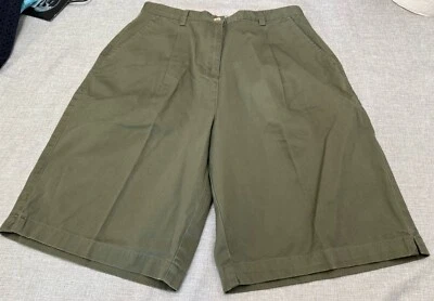 Casual Walking Shorts Wmn Sz 12 NWT Olive Mountain Lake Hiking Outdooors - Image 1 of 4