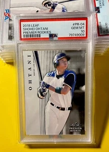 PSA 10 SHOHEI OHTANI RC PSA 10 2018 Leaf Premier Rookie GEM MINT Angels Batting - Bild 1 von 2