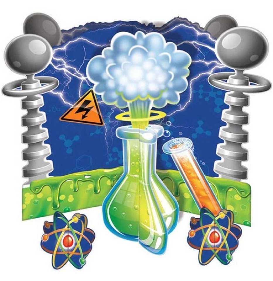 Mad Scientist Big Bang Science Kids Birthday Party Table Decoration Centerpiece - Image 1 of 1