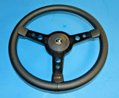 New 15" Vinyl Steering Wheel & Hub Adaptor Triumph TR4 TR4A TR6 Black Spokes - Image 1 of 3