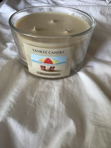 Yankee Candle Beach Days 3-Wick Large Candle, 17oz RETIRED HTF Glass - Picture 1 of 3