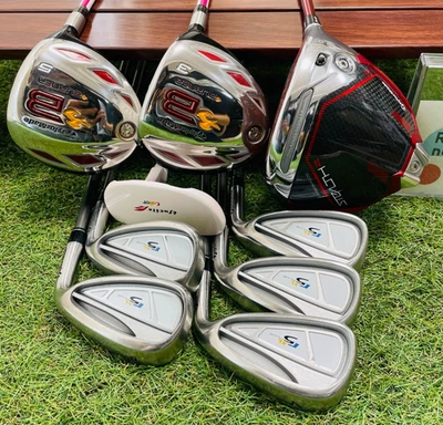 Women TaylorMade Fullset Stelth2 1w BURNER 5w7w r5XL Iron 789PS 9Pcs Ladies - Image 1 of 4