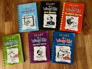 Diary of a Whimpy Kid Books Lot Hardback 6 Books by Jeff Kinney - Picture 1 of 1