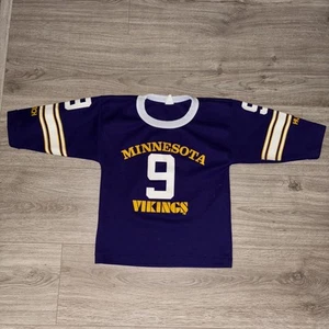 Minnesota Vikings Youth Small Hutch #9 Tommy Kramer Jersey 80’s Football NFL - Picture 1 of 7