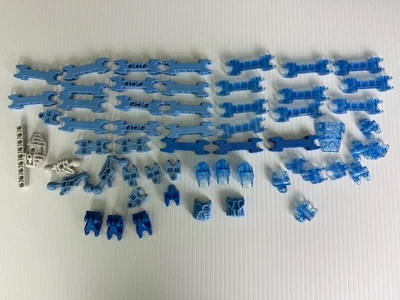Lego Technic Bionicle Hero Factory Blue Joints, Sockets, Connectors, Masks - Image 1 of 4
