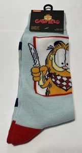 Calcetines Garfield Nickelodeon para hombre talla 6-12 nuevos en tarjeta - Imagen 1 de 2