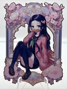 Carte Nezuko Tueur de Démons Histoire Déesse Anime Waifu Métal Doré - Photo 1/2