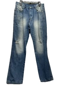 Diesel Industry Jeans Uomo 34 x 31 Cotone Blu Denim Anticato (R1) - Foto 1 di 5