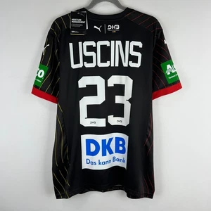 Deutscher 2024/2025 Away Puma Handball Germany Jersey Shirt Size L Renars Uscins - Picture 1 of 18