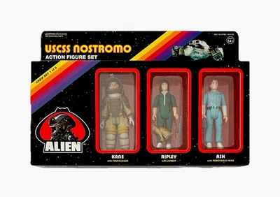 Figura de ação ALIEN Series pacote com 3 A (Kane com Facehugger, Riley com Jonesy, Ash) - Imagem 1 de 4