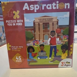 Rompecabezas de aspiración A+X para niños - 45 piezas rompecabezas motivacionales para niños pequeños - Imagen 1 de 3