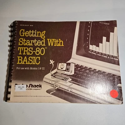 Vintage 1981 Tandy Getting Started with TRS-80 BASIC for the Model III Ex-Lib - Image 1 of 4