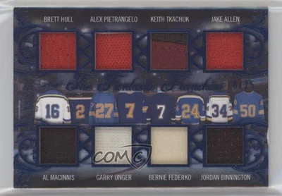 2020 Leaf ITG Used The Fantastic Franchise Relics /25 Brett Hull Al MacInnis HOF - Image 1 of 2