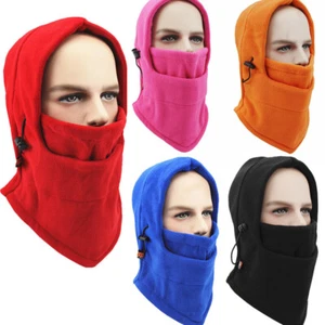 Winter Fleece Balaclava Ski Hat Windproof Full Face Mask Neck Warmer Hood Cap US - Picture 1 of 32